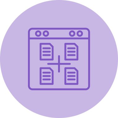 Modern simgenin vektör illüstrasyonu