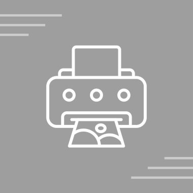 fotoğraf yazıcısı web simgesi basit tasarım