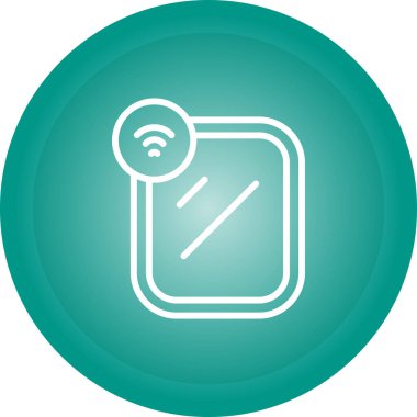 WiFi işareti simgesi. Vektör çizim