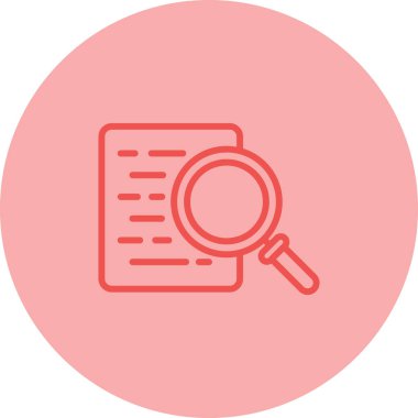 belge arama simgesi, vektör çizimi