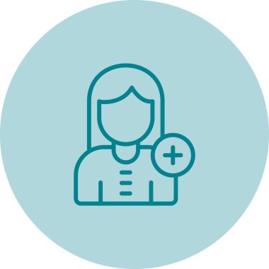 Doktor ikonu. Tasarım. vektör illüstrasyonu