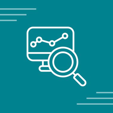 Arama simgesi vektör illüstrasyonu