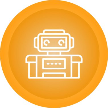robot web simgesi vektör illüstrasyonu
