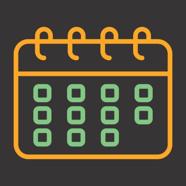 Takvim web simge vektör çizim