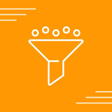 filtre ağ simgesi vektör illüstrasyonu