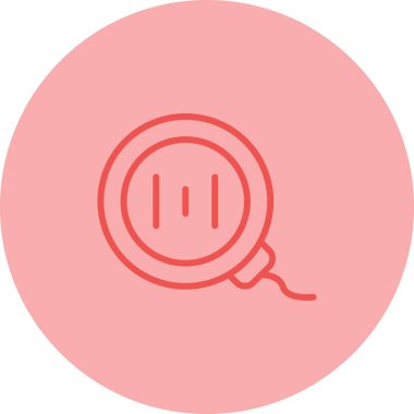 Bir b eksikliği simgesinin vektör çizimi