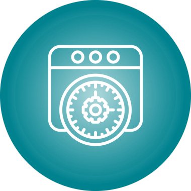 Web Tarayıcı modern simgesinin vektör çizimi 