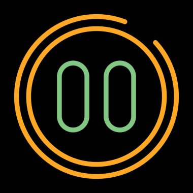 Modern bir simgenin vektör illüstrasyonu