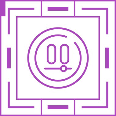 Bir gaz simgesinin vektör illüstrasyonu