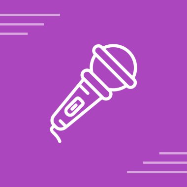 microphone icon web simple illustration