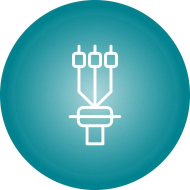 güzel dolgu çizgisi vektör simgesi