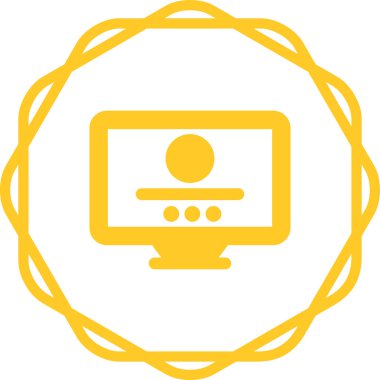 dizüstü bilgisayar simgesi, vektör illüstrasyonu