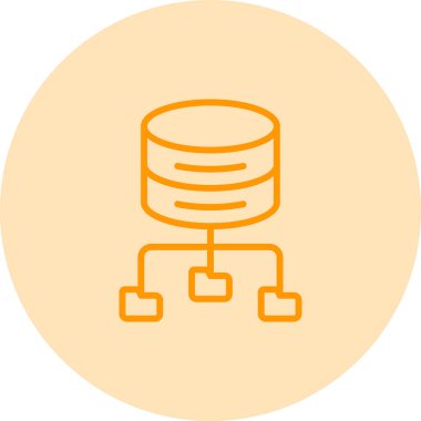 Sunucu. Web simgesi basit illüstrasyon