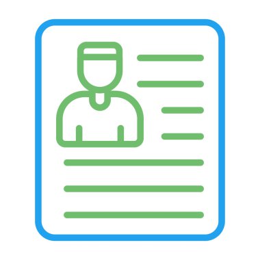 Kağıt simgesi ve vektör illüstrasyonlu pano