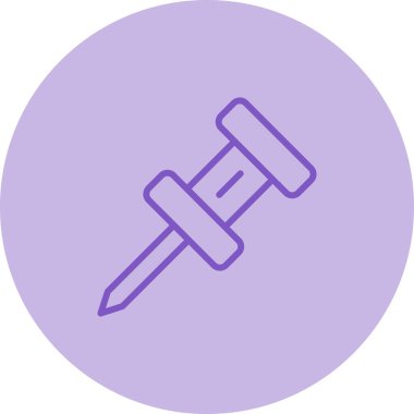 Pushpin web simgesi vektör illüstrasyonu