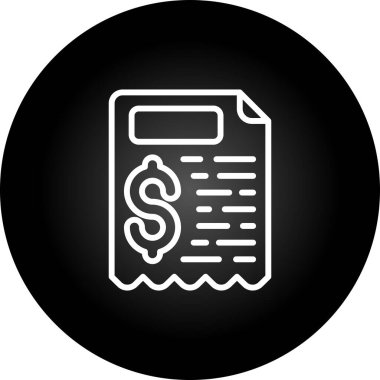 Dolar simgesi vektör illüstrasyonu