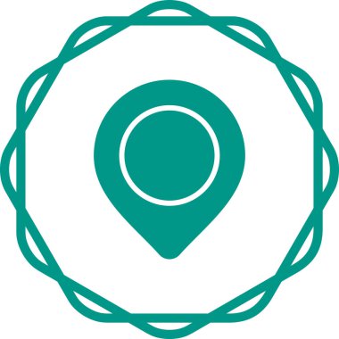 harita pin ikonu vektör illüstrasyonu