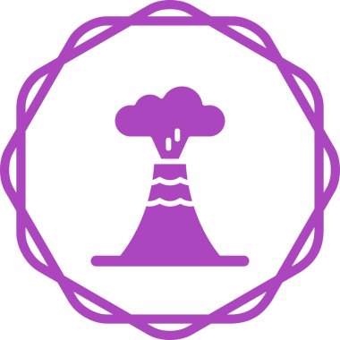 Nükleer ikonun vektör modern illüstrasyonu