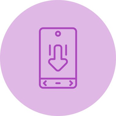 akıllı telefon simgesi vektör illüstrasyonu