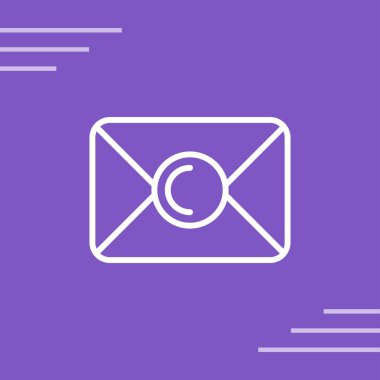 zarf web simgesi, vektör illüstrasyonu 