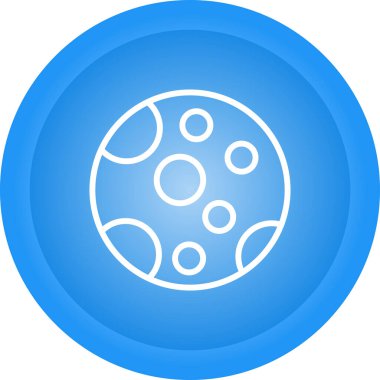 Ay ağ simgesinin vektör illüstrasyonu