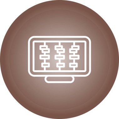 Modern simgenin vektör illüstrasyonu