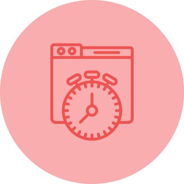 Alarm çalıyor. Web simgesi basit tasarım