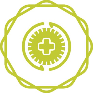 benzersiz tıbbi vektör çizgisi simgesi