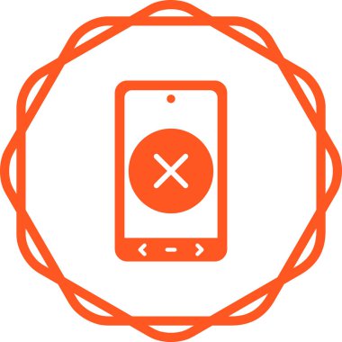 Telefon simgesi vektör illüstrasyonu