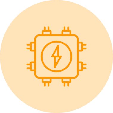 devre kartı simgesi vektör illüstrasyonu