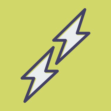 Elektrik güç vektör simgesi