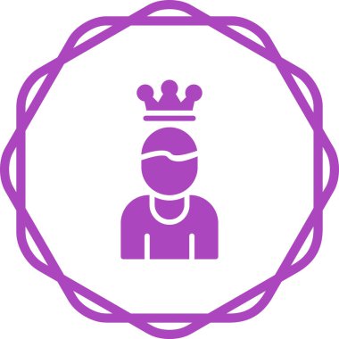 Taç simgesi, vektör illüstrasyonu