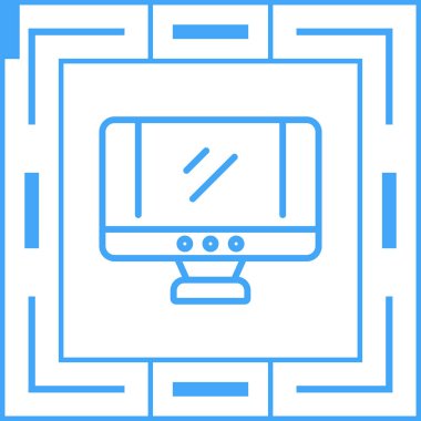 Bilgisayar ekranı. Basit tasarım