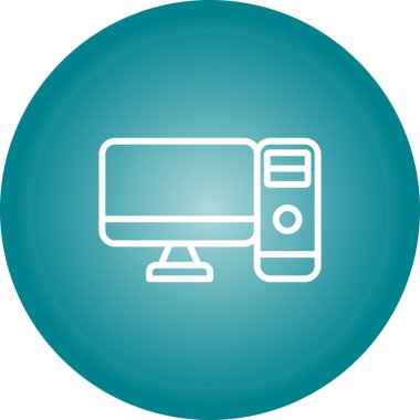 Bilgisayar web simge vektör çizim