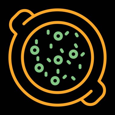 yiyecek simgesi, vektör illüstrasyonu