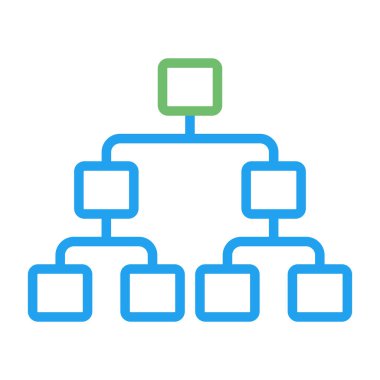 hiyerarşi. Web simgesi basit illüstrasyon