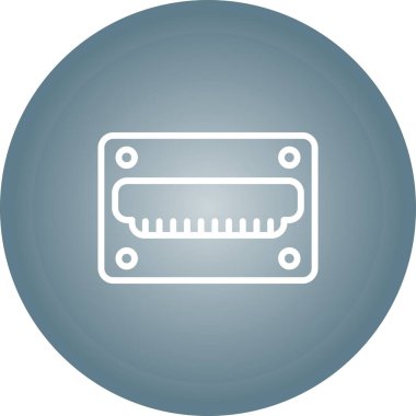 Eşsiz demir makine vektör simgesi