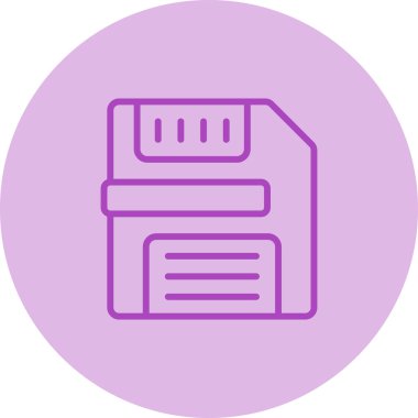 Modern ofis simgesinin vektör illüstrasyonu