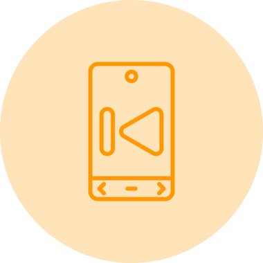 Akıllı telefon. Web simgesi basit illüstrasyon