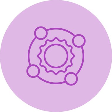 Bir ayarın eşsiz modern tasarım simgesi