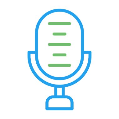 microphone icon web simple illustration