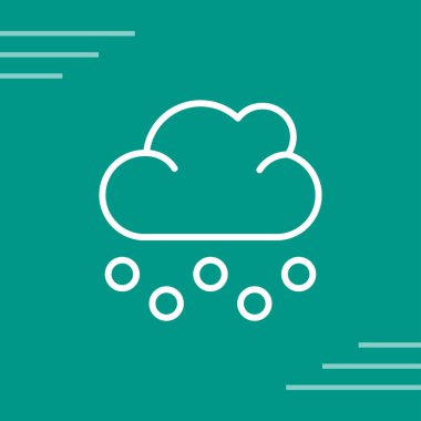 bulut hesaplama simgesi, vektör illüstrasyonu