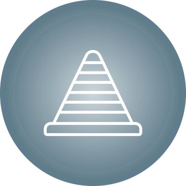 piramit simgesi vektör çizimi