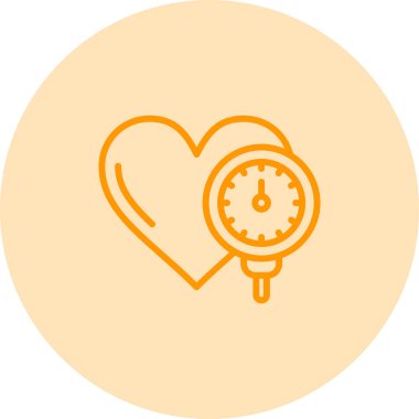 Modern kalp simgesinin vektör illüstrasyonu