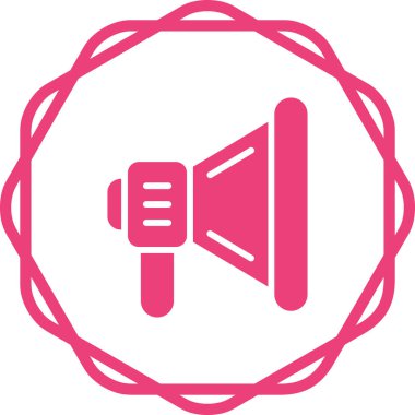 Hoparlör vektör illüstrasyon tasarım şablonu