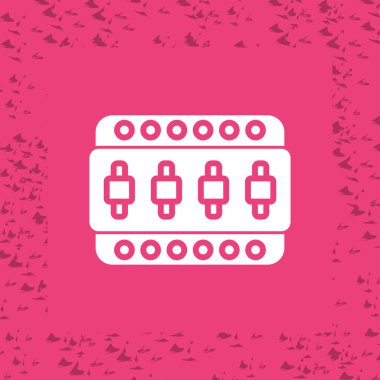 beyaz bilgisayar klavyesi ve fare simgesi uzun gölge arkaplanı ile izole edildi. Optik bileşen işareti. vektör illüstrasyonu