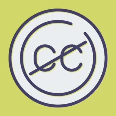 Bir çember simgesinin vektör illüstrasyonu