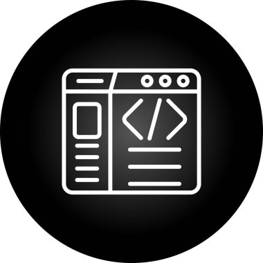 vektör lcd simgesi illüstrasyonu