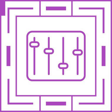 Çip simgesi vektör illüstrasyonu