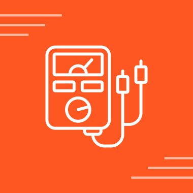 Beyaz çizgi elektrik prizi ikonu uzun gölgeli izole edilmiş. Elektrik enerjisi bağlantısı. vektör illüstrasyonu